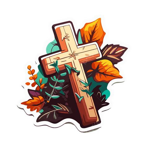 fall cross clipart